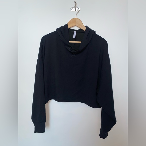 Fabletics Eco-Conscious Crop Terry Pullover Hoodie Small - Picture 4 of 7